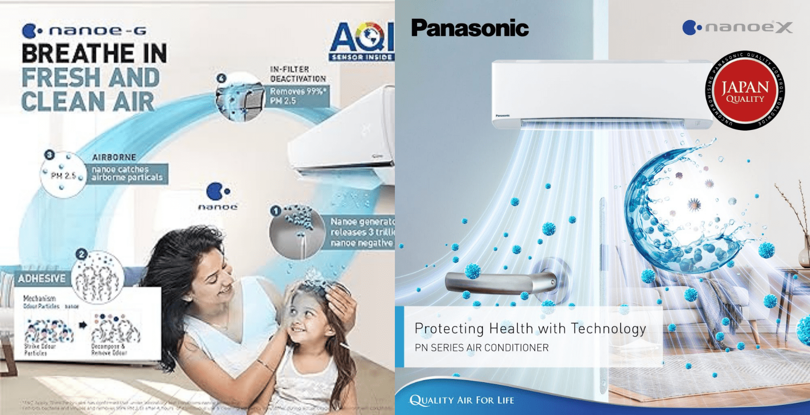 what is nanoe-g technology in Panasonic ac